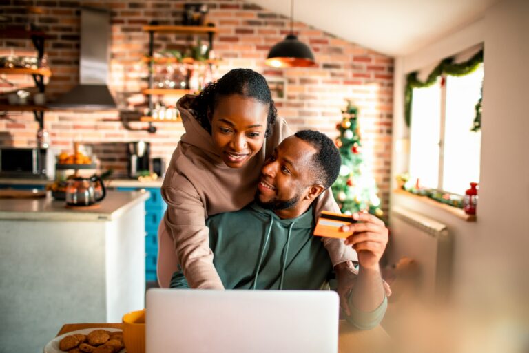Young Couple Online Shopping